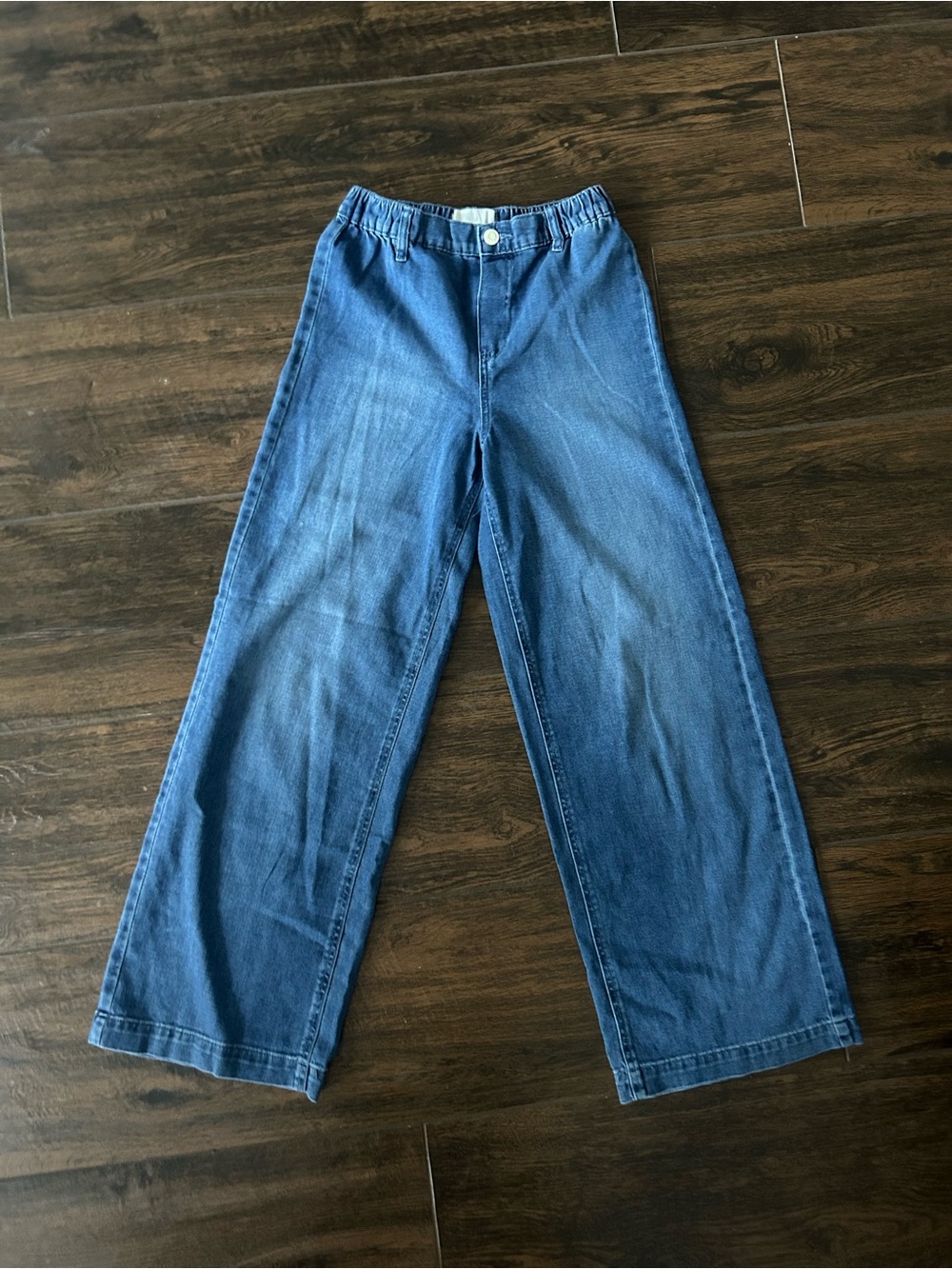 Zara Medium Blue Wide-Leg Jeans